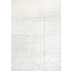 Holly Light Cream Diamond Block Pattern Soft Textured Area Rug, 5'3" x 7'7"