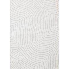 Holly Cream Soft Swirling Lines Textured Rug, 5'3" x 7'7"