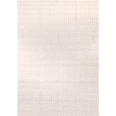 Logan Modern Geometric Cream Area Rug, 5'3" X 7'7"