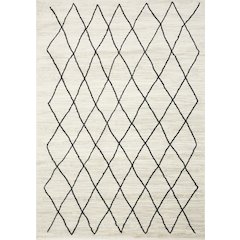 Meridian Neutral Trellis Indoor Area Rug, 5'3" x 7'7"