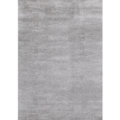 Palmer Soft Light Grey Neutral Shag Rug, 3'11" x 5'11"