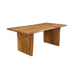 Savoy 72" Live Edge Solid Wood Dining Table