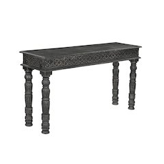 Eldris Carved Solid Wood Console Table
