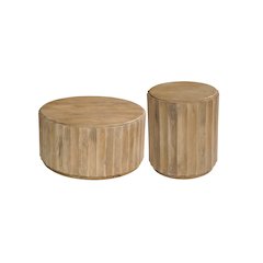 Lennox 2-piece Solid Wood Living Room Table Set