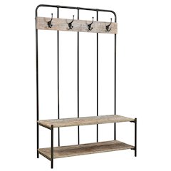 Sylvia Solid Wood Hall Tree Bench