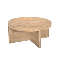 Adrien Round Solid Wood Coffee Table