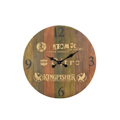 Sylvia Solid Wood Wall Clock