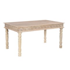 Eldris 60" Carved Solid Wood Dining Table