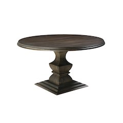 Adrien Solid Wood Round Pedestal Dining Table