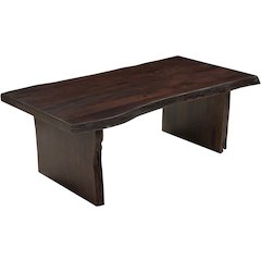 Linden Solid Wood Rectangular Live Edge Coffee Table
