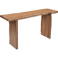 Linden Solid Wood Live Edge Console Table