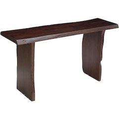 Linden Solid Wood Live Edge Console Table