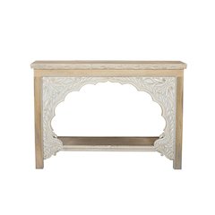 Grayson Carved Solid Wood Console Table