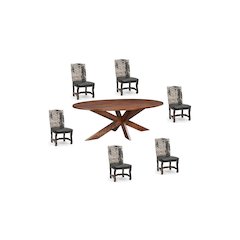 Renith 7-piece Live Edge Solid Wood Dining Set