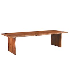 Oren 73" Live Edge Solid Wood Dining Bench