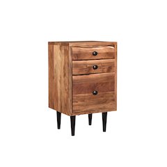 Oren 3-drawer Live Edge Solid Wood Filing Cabinet