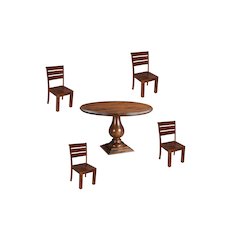 Adrien 5-piece Solid Wood Dining Set