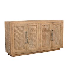 Lennox 4-door Carved Solid Wood Sideboard