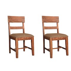 Oren Upholstered Solid Wood Dining Chairs (Set of 2)