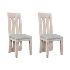 Jensen Upholstered Solid Wood Dining Chairs (Set of 2)