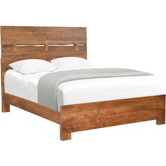 Ferris Live Edge Solid Wood Queen Panel Bed