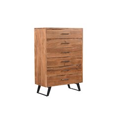 Ferris 5-drawer Live Edge Solid Wood Chest