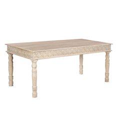 Eldris 72" Carved Solid Wood Dining Table