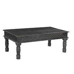 Eldris Carved Solid Wood Coffee Table