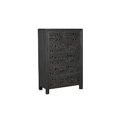 Calista 6-drawer Floral Carved Solid Wood Chest