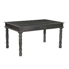 Eldris 60" Carved Solid Wood Dining Table