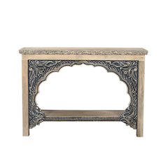 Grayson Carved Solid Wood Console Table