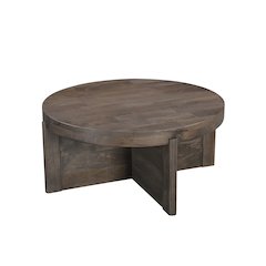 Adrien Round Solid Wood Coffee Table
