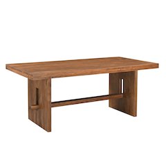 Elyria 75" Solid Wood Trestle Dining Table