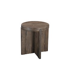 Adrien Round Solid Wood End Table