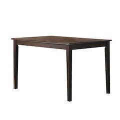 Rectangular Wooden Dining Table in Espresso Finish