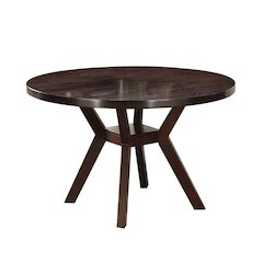 Round Dining Table in Espresso