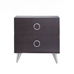 Nightstand with 2 Drawers, Espresso