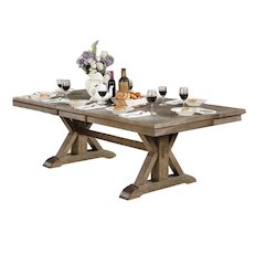 Rectangle Wood Dining Table in Light Oak Finish