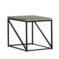 Square End Table in Sonoma Grey
