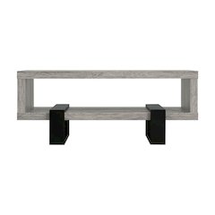 Living Room Coffee Table With Shelf in Grey