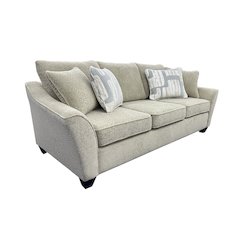 Columbia Microfiber Sofa, Cream