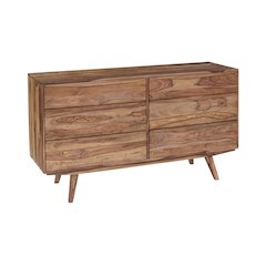 Porter Designs Fusion Solid Sheesham Wood Dresser Table, Natural