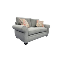 Oasis Transitional Loveseat, Gray