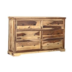 Porter Designs Taos Solid Sheesham Wood Dresser, Natural