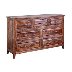 Porter Designs Sonora Solid Sheesham Wood Dresser, Brown