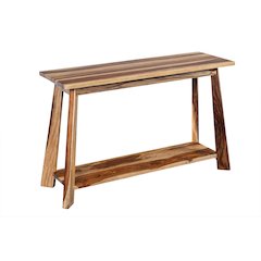 Porter Designs Kalispell Solid Sheesham Wood Console Table, Natural