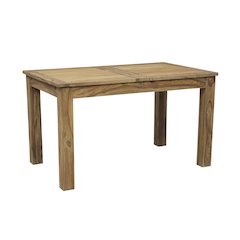 Urban Solid Sheesham Wood 52" - 76" Butterfly Extension Dining Table, Natural