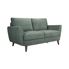 Burnside Contemporary Upholstered Loveseat, Green
