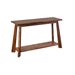 Porter Designs Kalispell Solid Sheesham Wood Console Table, Brown