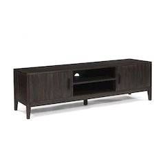 Porter Designs Fall River Solid Sheesham Wood , Gray